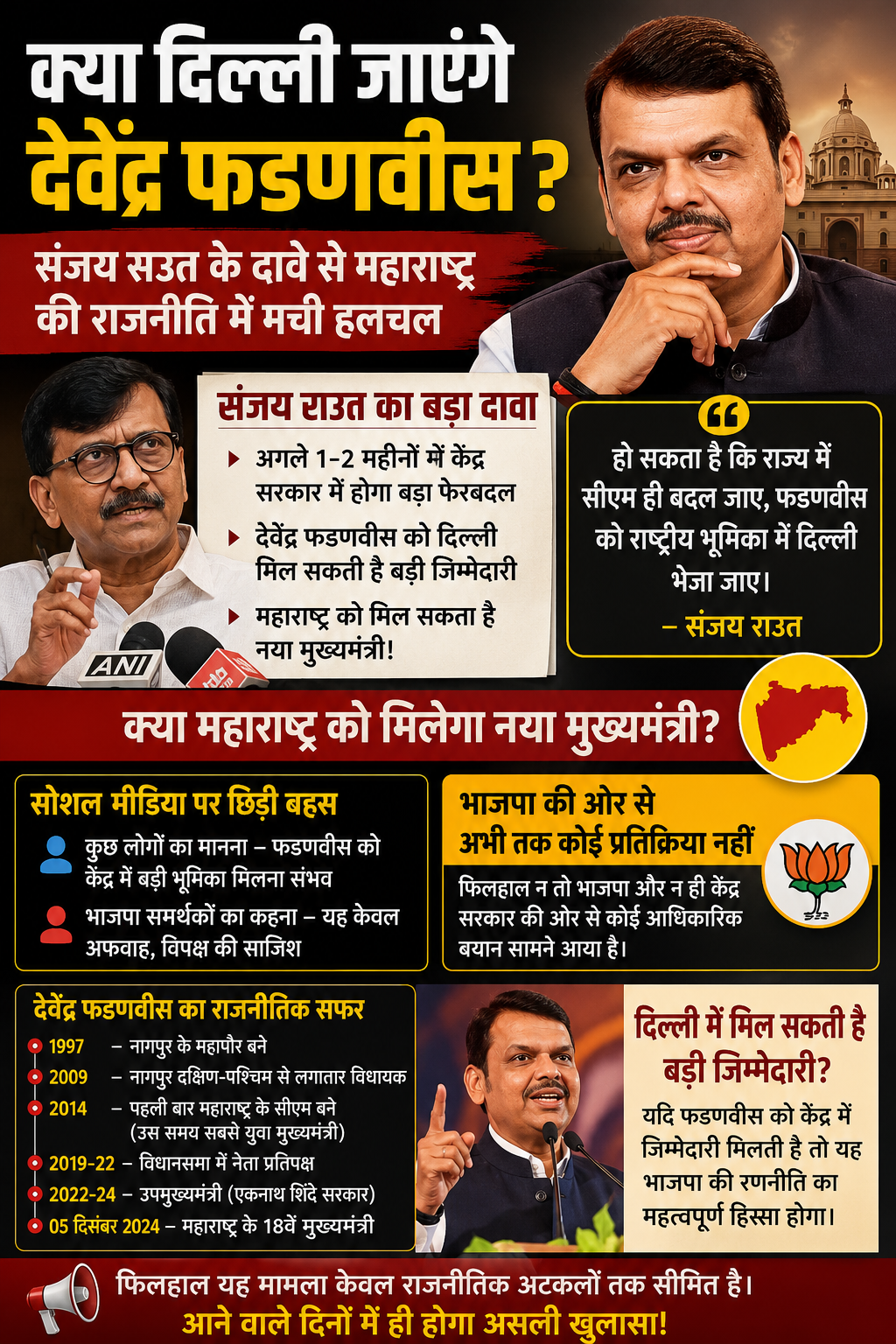 Devendra Fadnavis Delhi Role