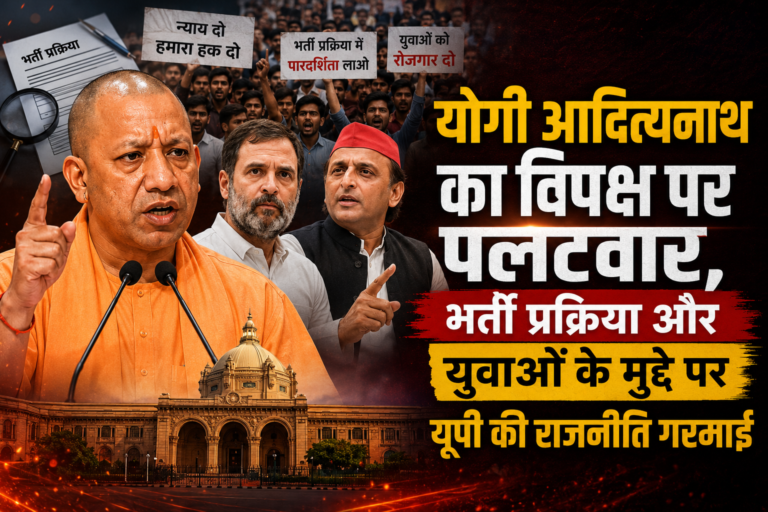 योगी आदित्यनाथ के पलटवार से तेज हुई यूपी की सियासत, भर्ती प्रक्रिया और युवाओं के मुद्दे पर छिड़ी नई बहस