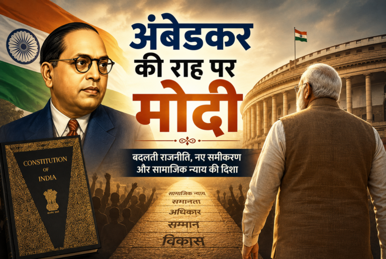 अंबेडकर की राह पर मोदी
