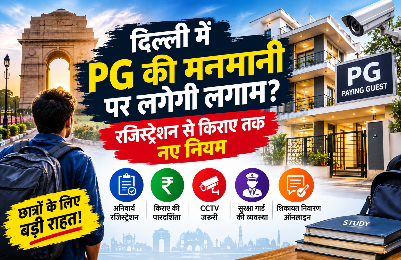 दिल्ली में PG की मनमानी पर लगेगी लगाम?