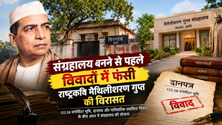 संग्रहालय बनने से पहले विवादों में फंसी राष्ट्रकवि मैथिलीशरण गुप्त की विरासत,