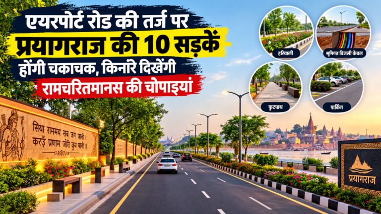 एयरपोर्ट रोड की तर्ज पर प्रयागराज की 10 सड़कें होंगी चकाचक, किनारे दिखेंगी रामचरितमानस की चौपाइयां