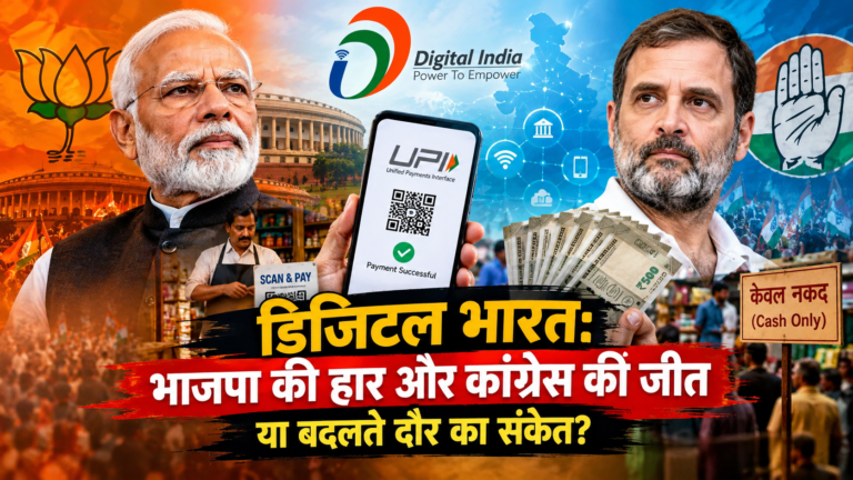 डिजिटल भारत भाजपा कांग्रेस UPI