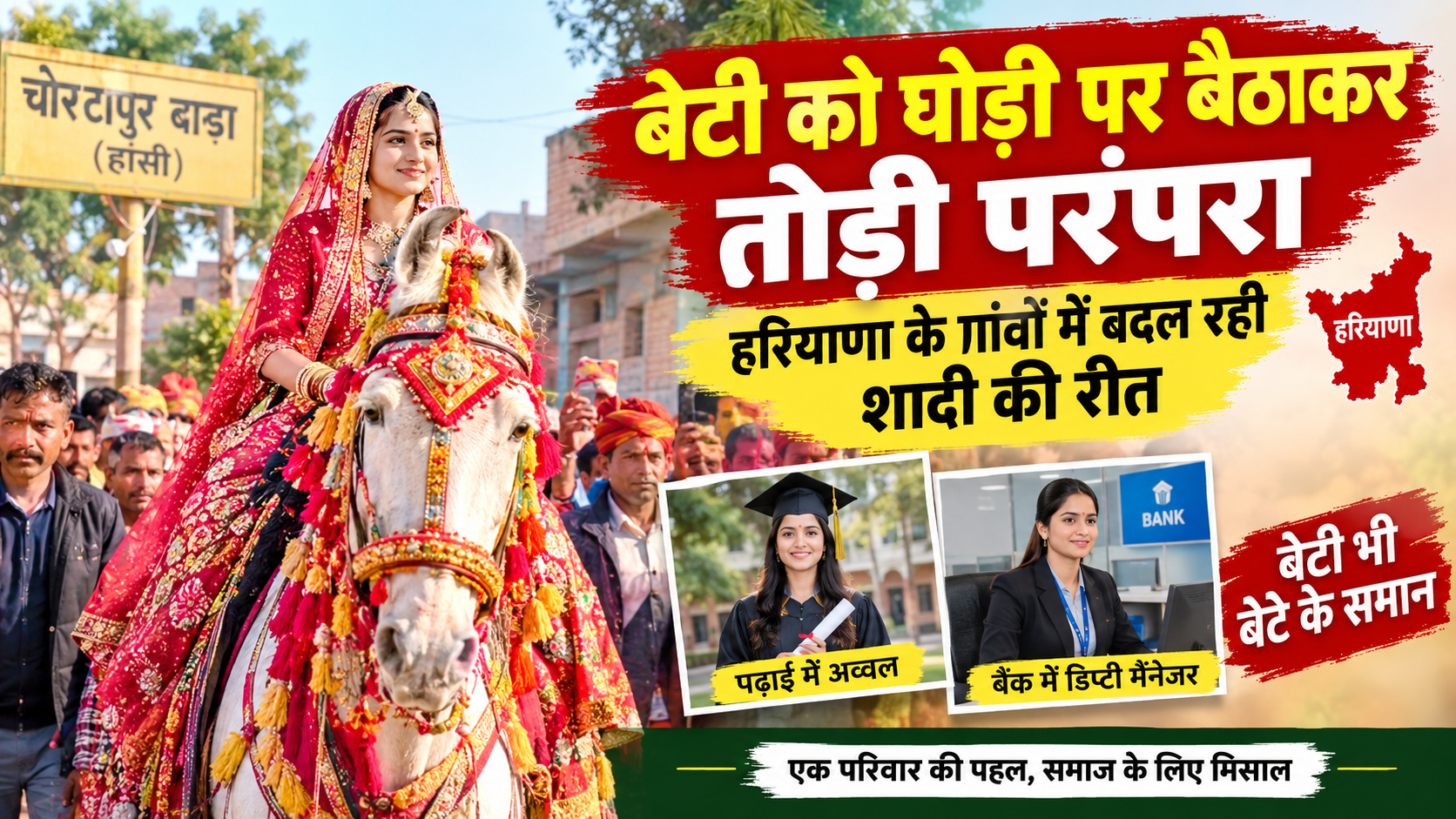 हरियाणा के गांवों में बदल रही शादी की रीत