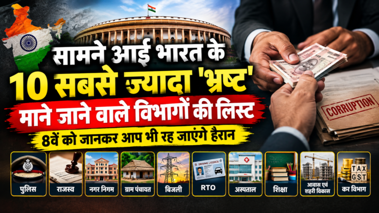 सामने आई भारत के 10 सबसे ज्यादा ‘भ्रष्ट’ माने जाने वाले विभागों की लिस्ट