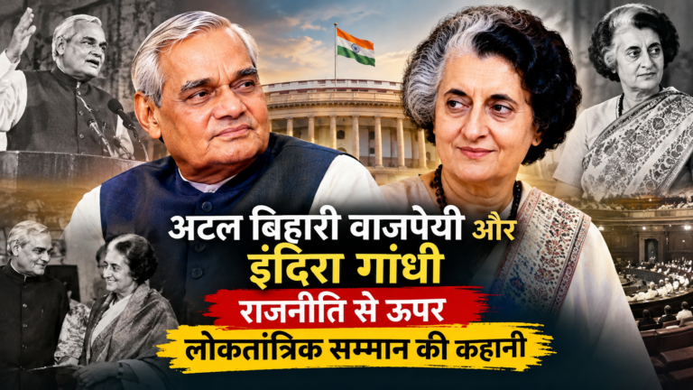 अटल बिहारी वाजपेयी और इंदिरा गांधी: राजनीति से ऊपर लोकतांत्रिक सम्मान की कहानी
