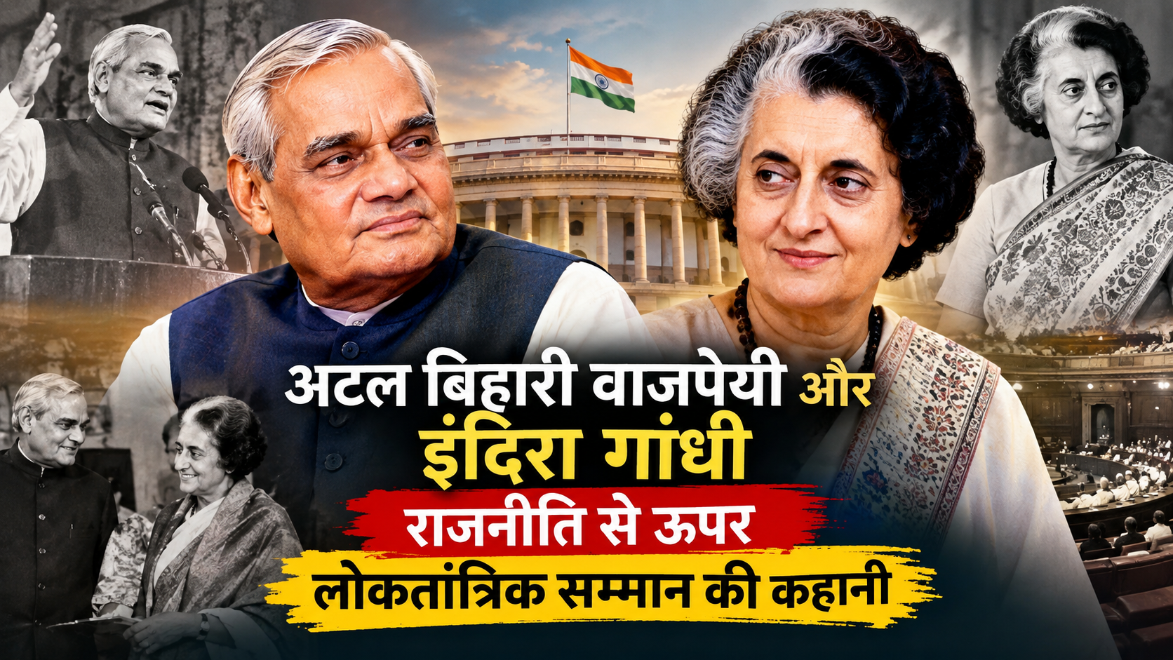 अटल बिहारी वाजपेयी और इंदिरा गांधी: राजनीति से ऊपर लोकतांत्रिक सम्मान की कहानी