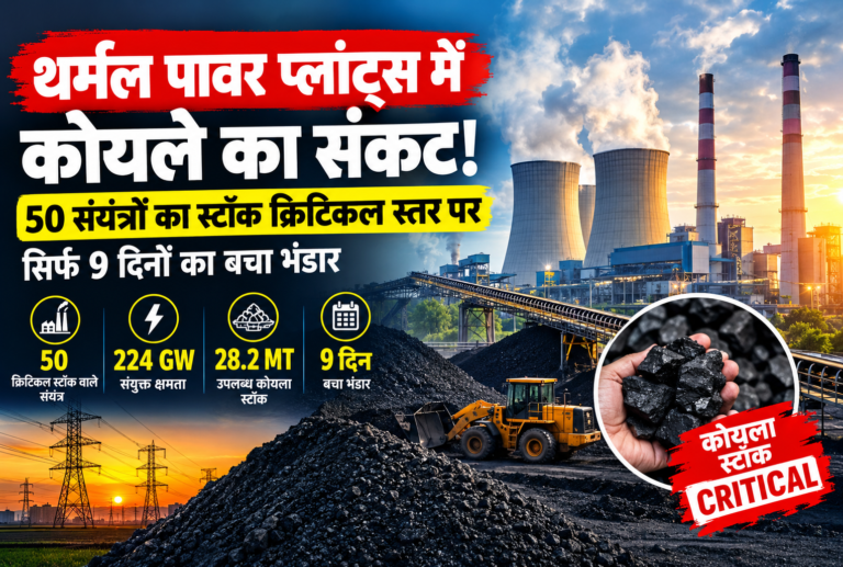 थर्मल पावर प्लांट्स में कोयले का संकट!