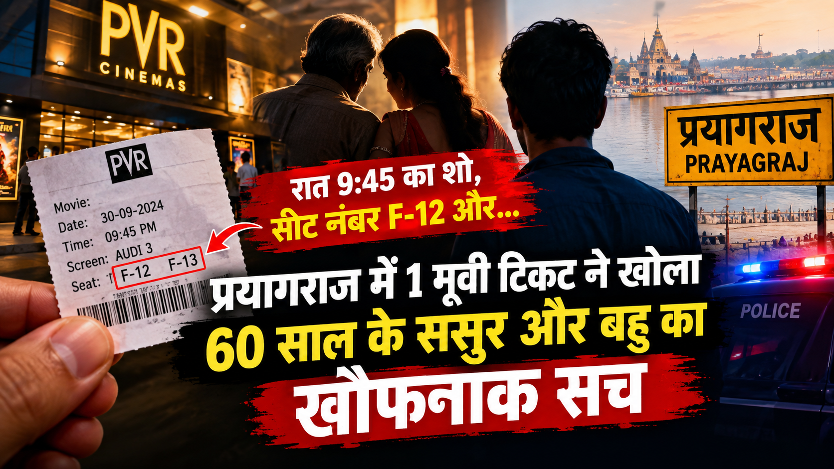 प्रयागराज में एक मूवी टिकट से खुला रिश्तों का राज